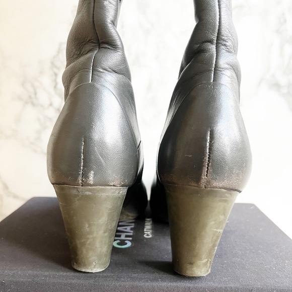 Camper Knee High Leather Boots with heel - Picture 14 of 16